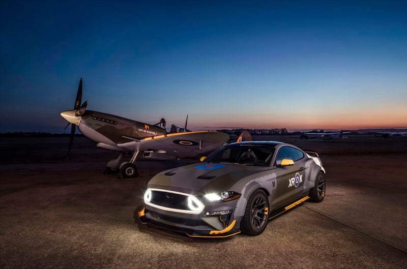 Vaughn Gittin Jr Hands Over The Eagle Squadron Inspired Ford Mustang GT