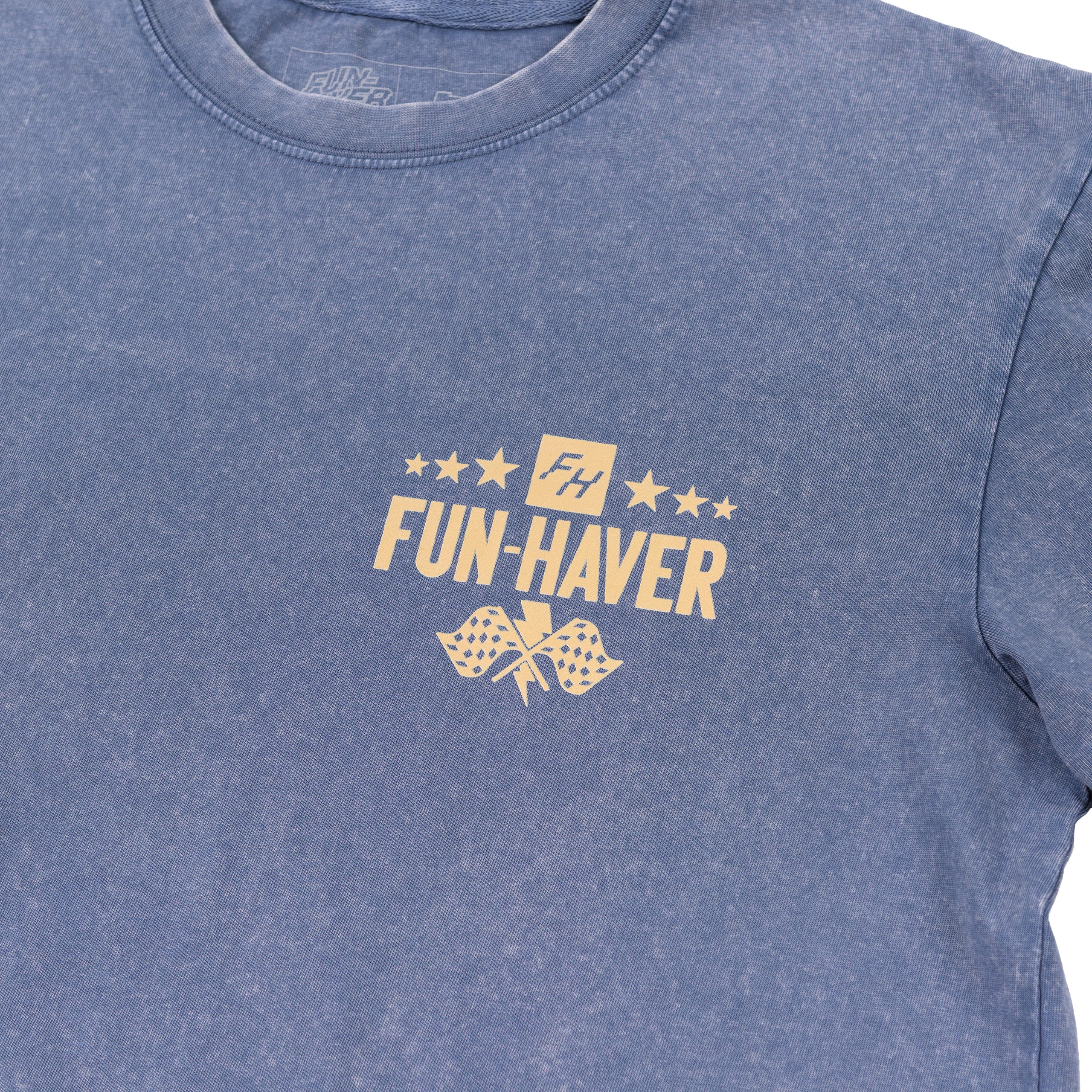 quality vintage blue t shirt