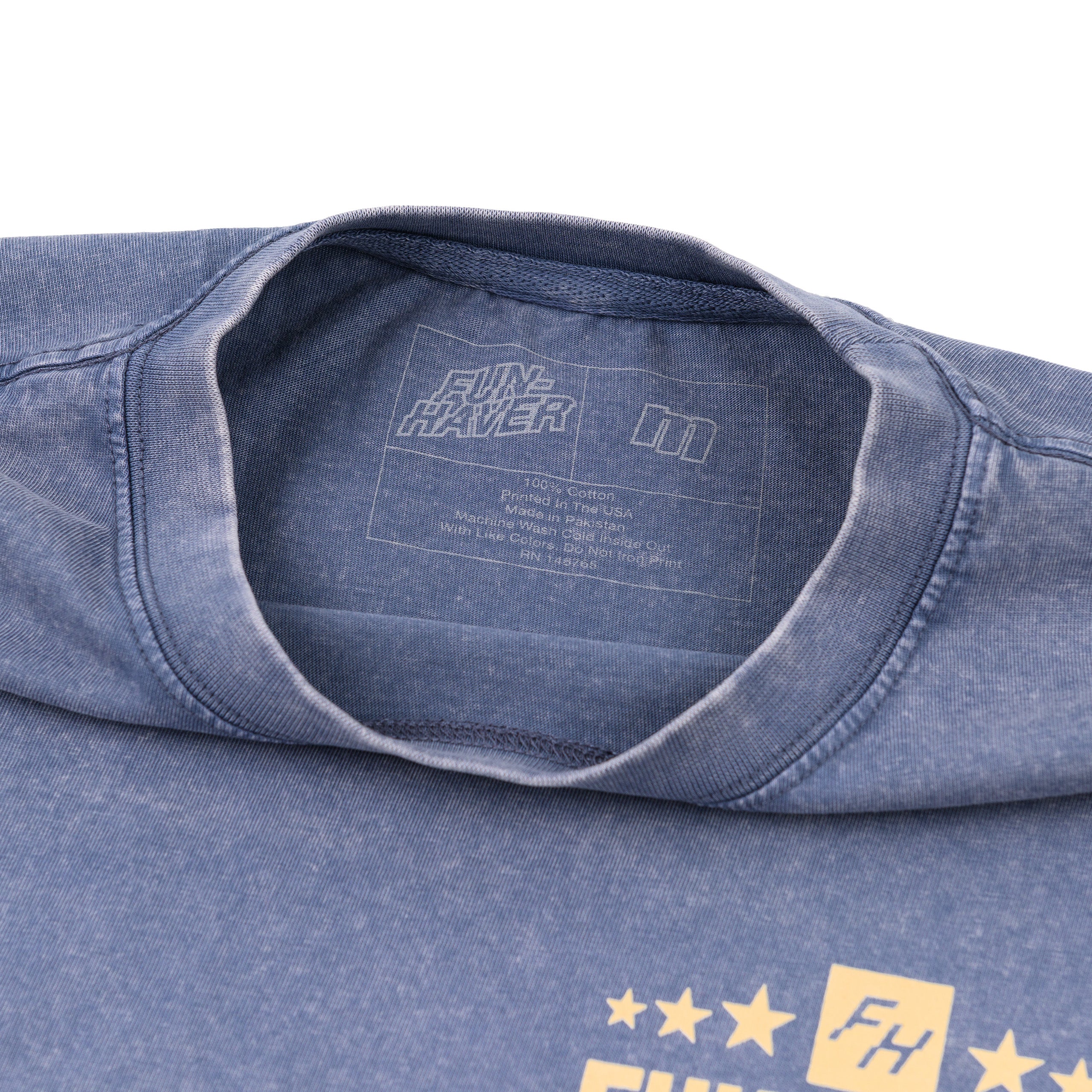 quality vintage blue t shirt
