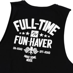 Fun-Haver Full Time Fun Black Tank Top - Detail Image 1