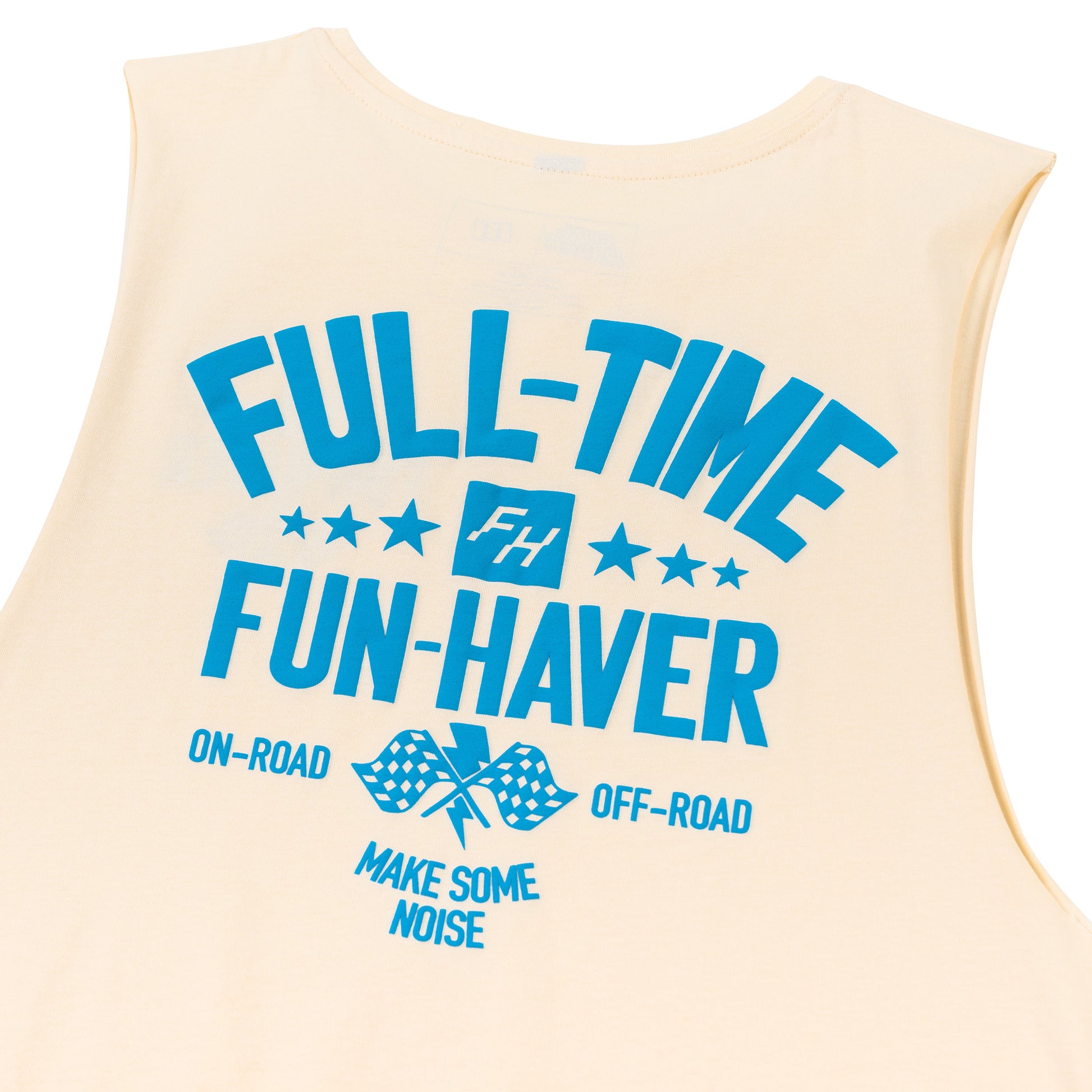 Full Time Fun Ecru Tank | Muscle-Tee by Fun Haver