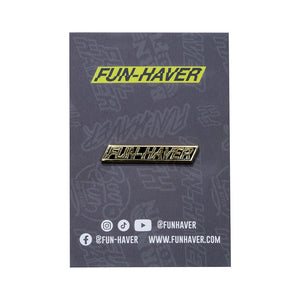 Fun Haver Gold Enamel Pin – Limited Edition Flair