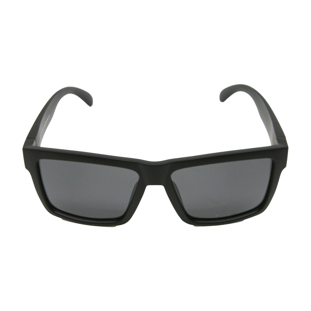 Front Fun-Haver Dark Storm Striker Sunglasses with matte black design and lenses