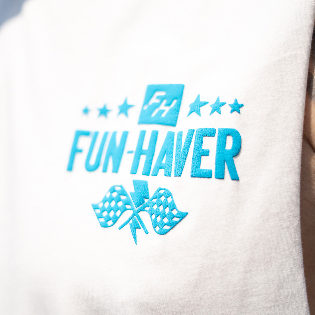 Full Time Fun Ecru Tank | Muscle-Tee by Fun Haver