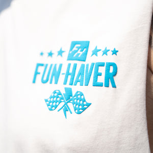 Full Time Fun Ecru Tank | Muscle-Tee by Fun Haver