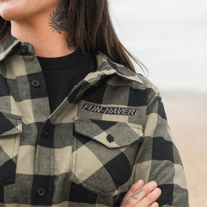 Olive Core Flannel from FUN HAVER