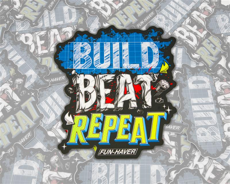 Build Beat Repeat Sticker | Fun Haver