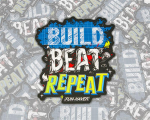 Build Beat Repeat Sticker | Fun Haver