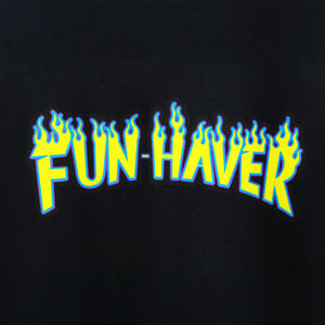 Fun-Haver Skate Long Sleeve Black Tee - Detail
