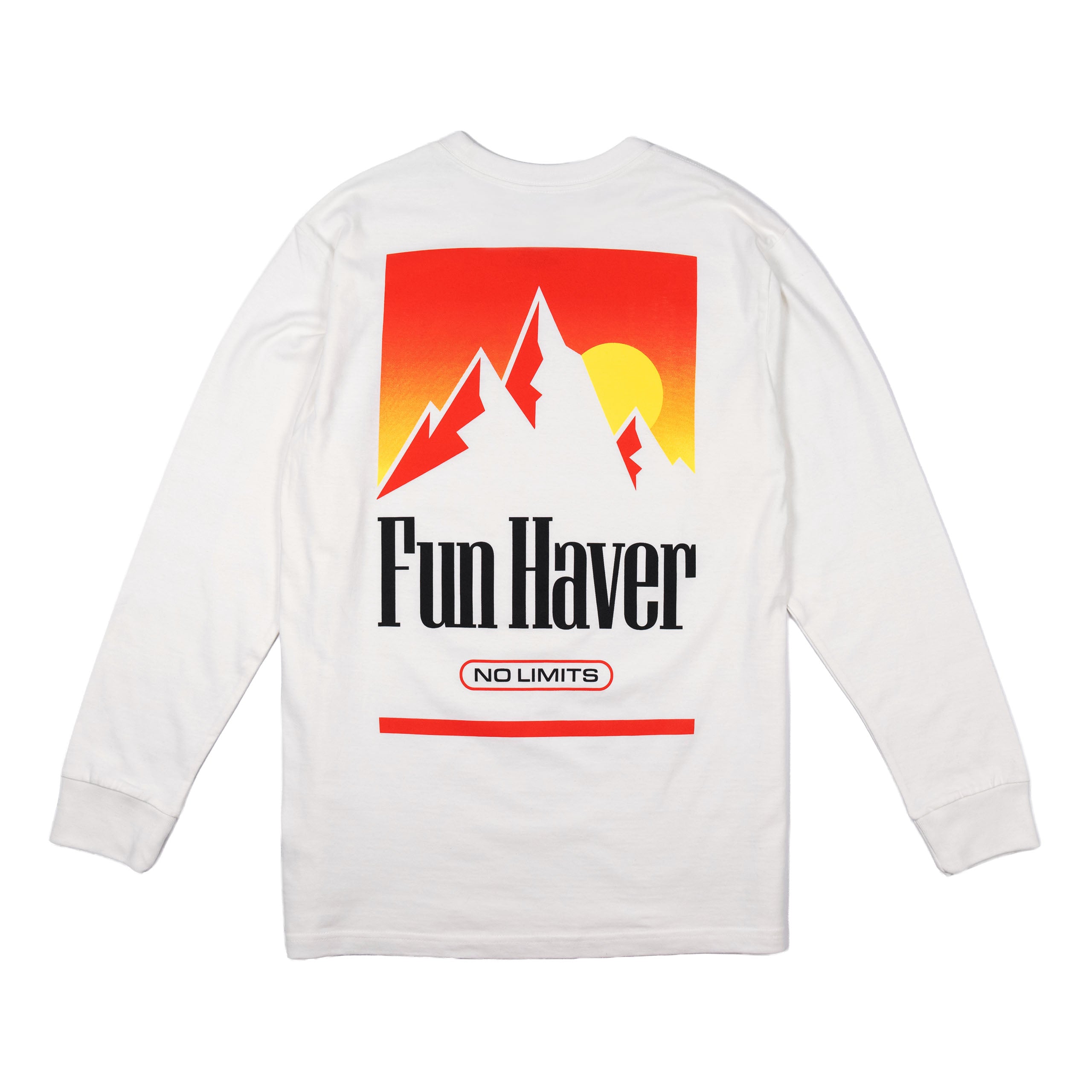 Fun-Haver® No Limits Off-White Long Sleeve T-Shirt