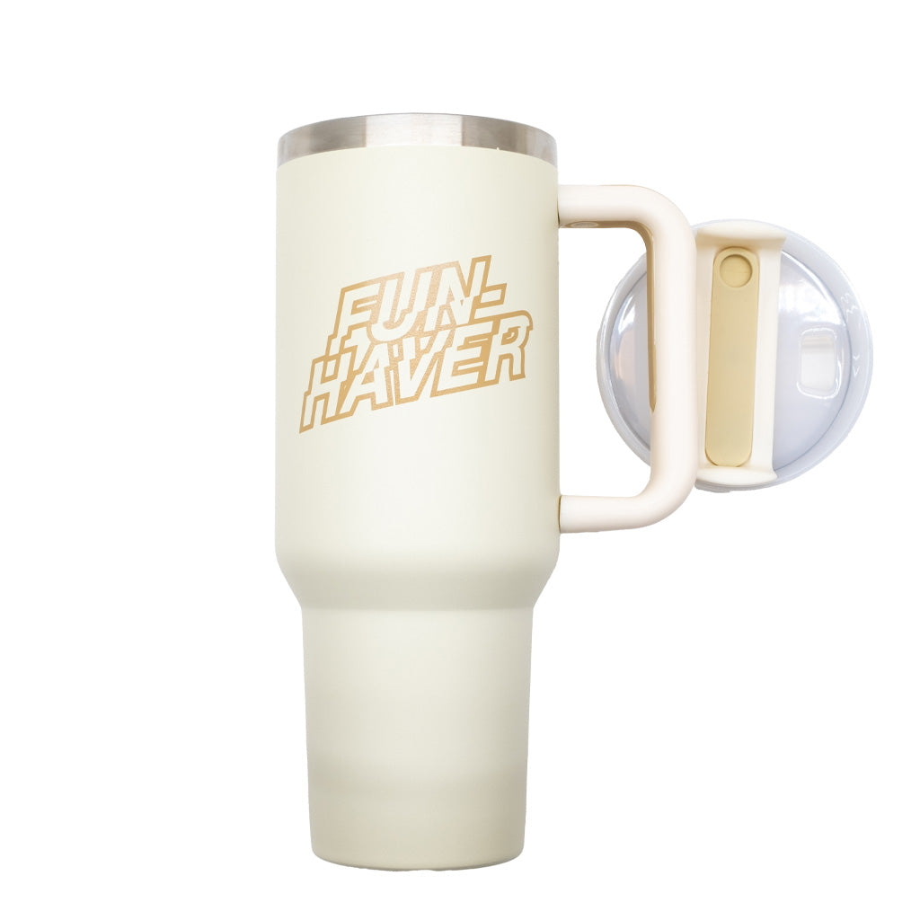 Fun-haver off-white 40oz tumbler