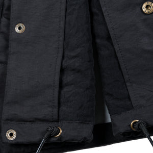 Detail view of the Black Full Time Fun-Haver® Winbreaker Coaches Jacket