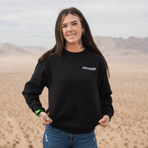Kelsie Heck wearing the Black Fun-Haver® Core Crewneck Sweatshirt