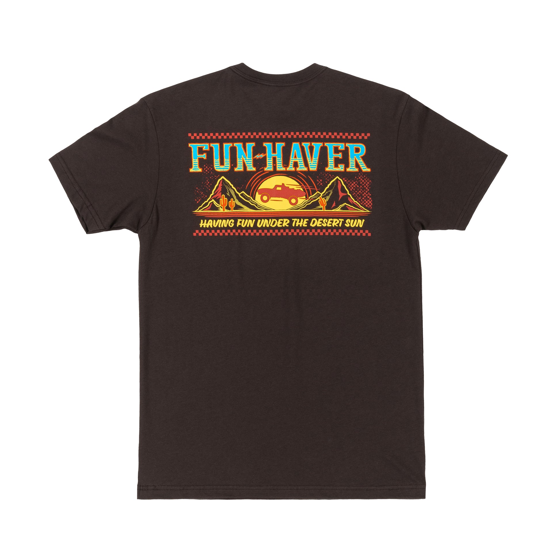 Back view of the FunHaver Thumpers Short Sleeve T-Shirt in Black