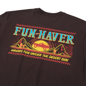Back detail view of the FunHaver Thumpers Short Sleeve T-Shirt in Black