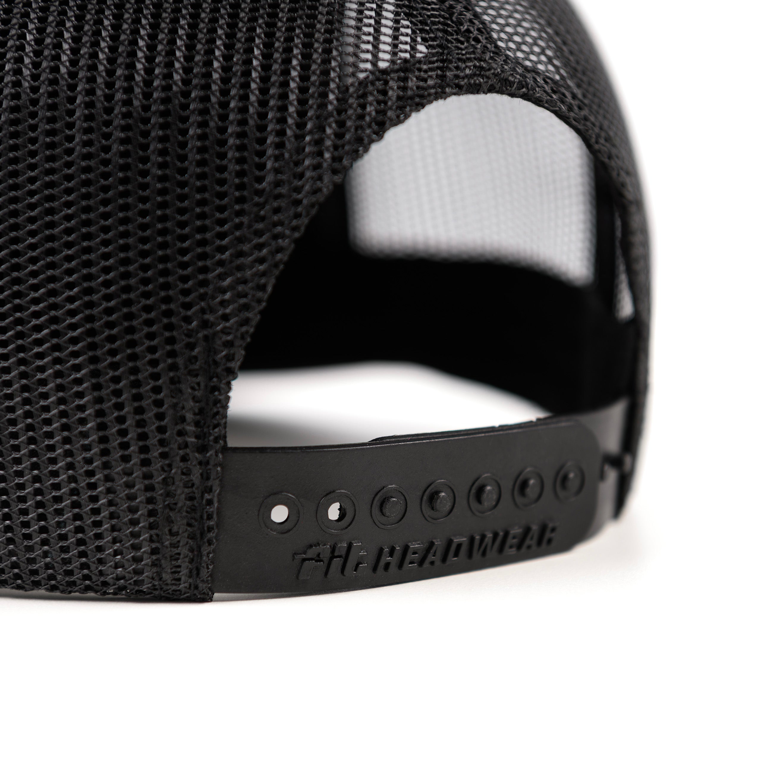 Rear snapback view of the Black Fun-Haver Thumpers trucker snapback hat.