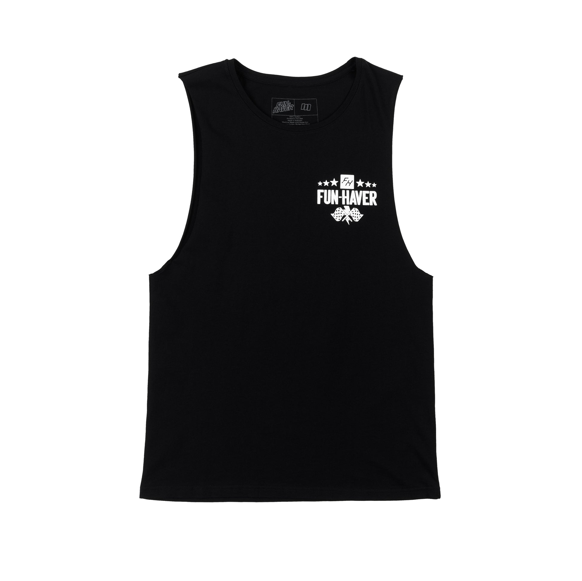 Fun-Haver Full Time Fun Black Tank Top - Front