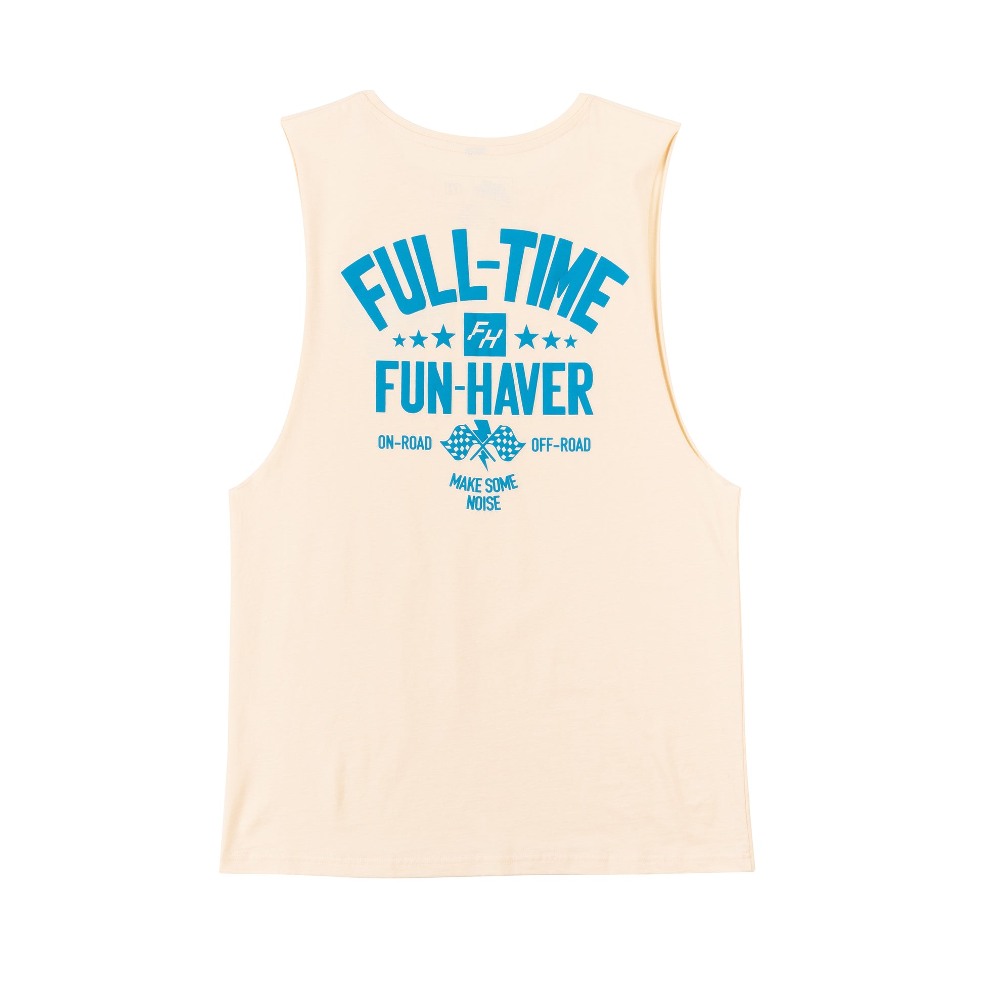 Full Time Fun Ecru Tank | Muscle-Tee by Fun Haver