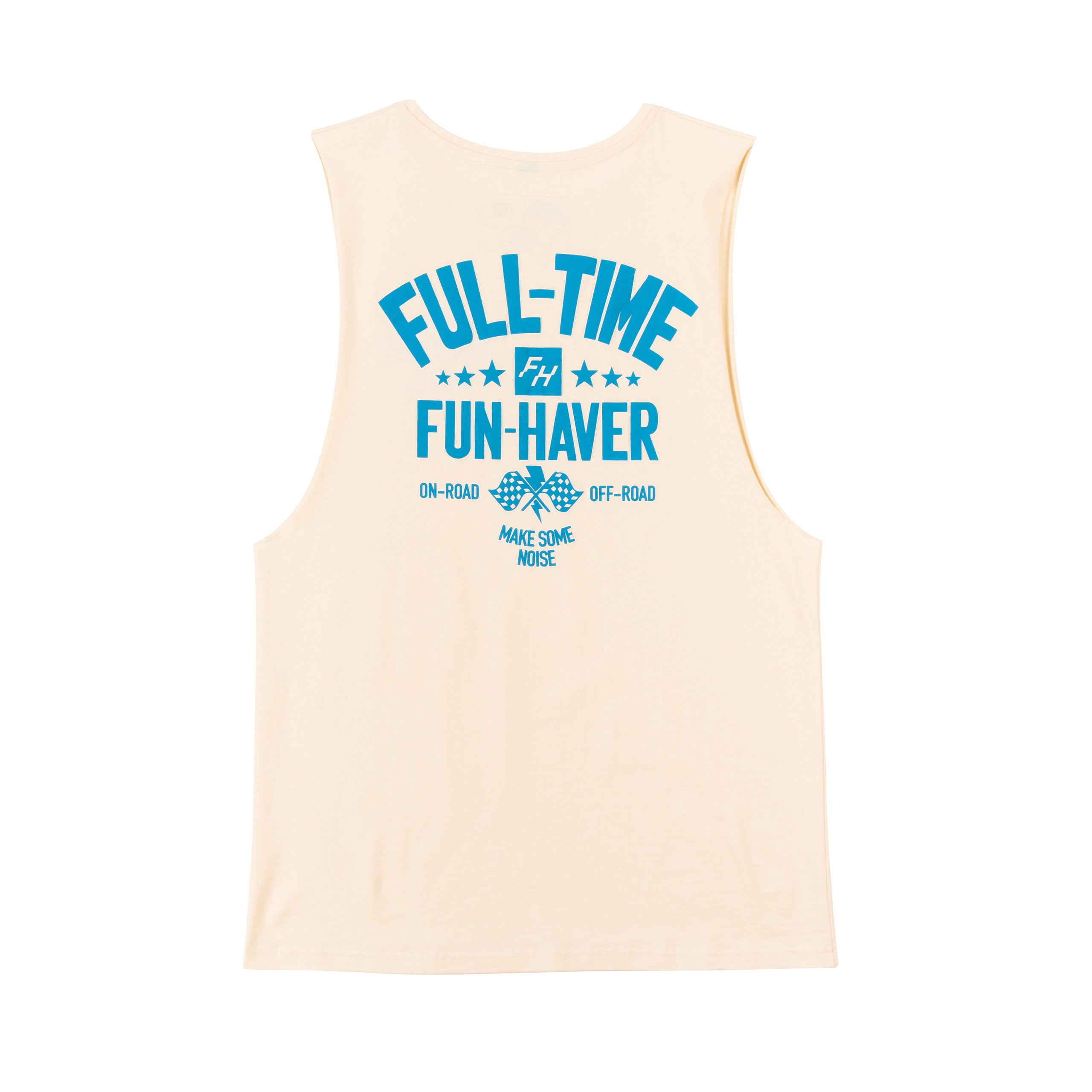 Full Time Fun Ecru Tank | Muscle-Tee by Fun Haver