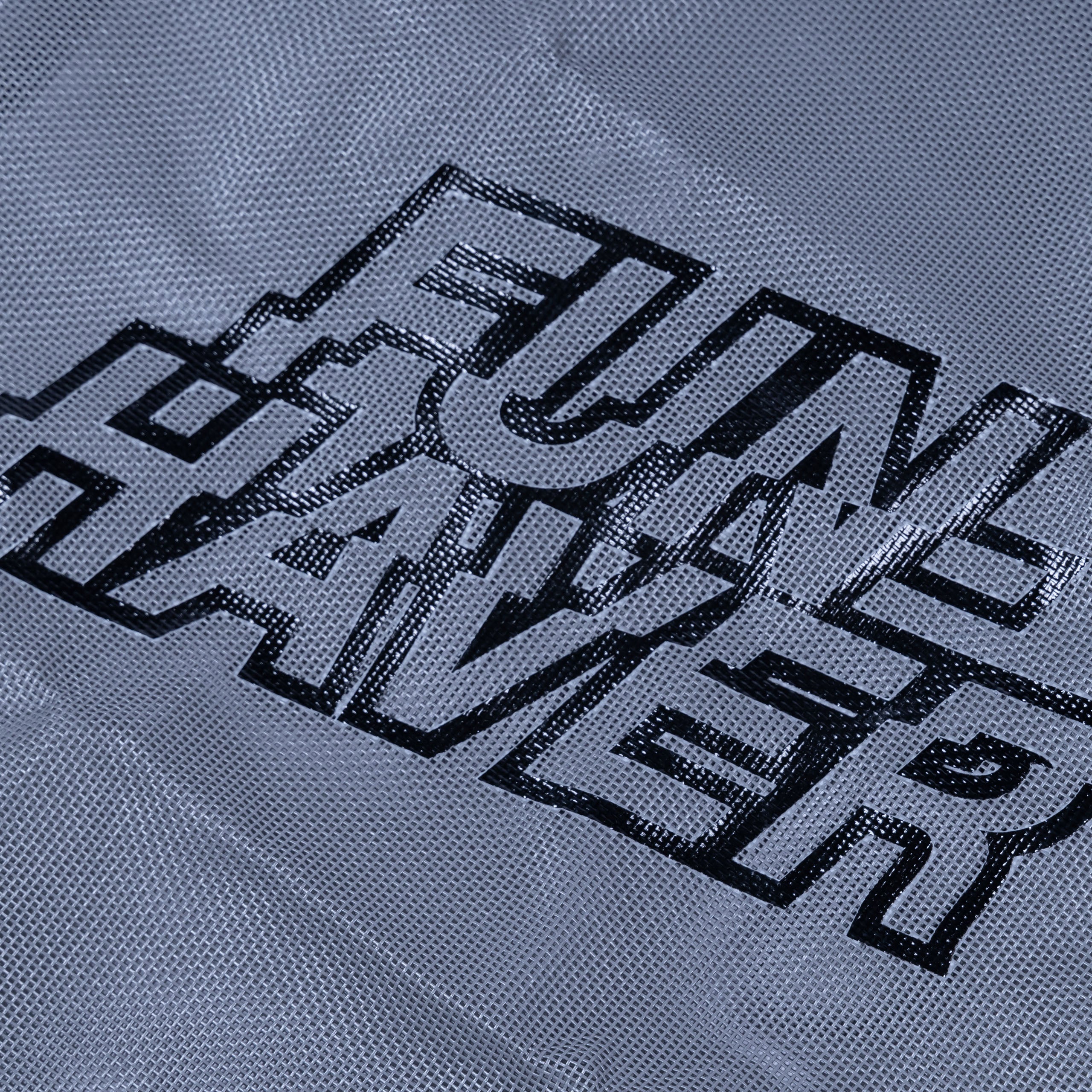 Detail view of the Grey Fun-Haver Trail Bag.