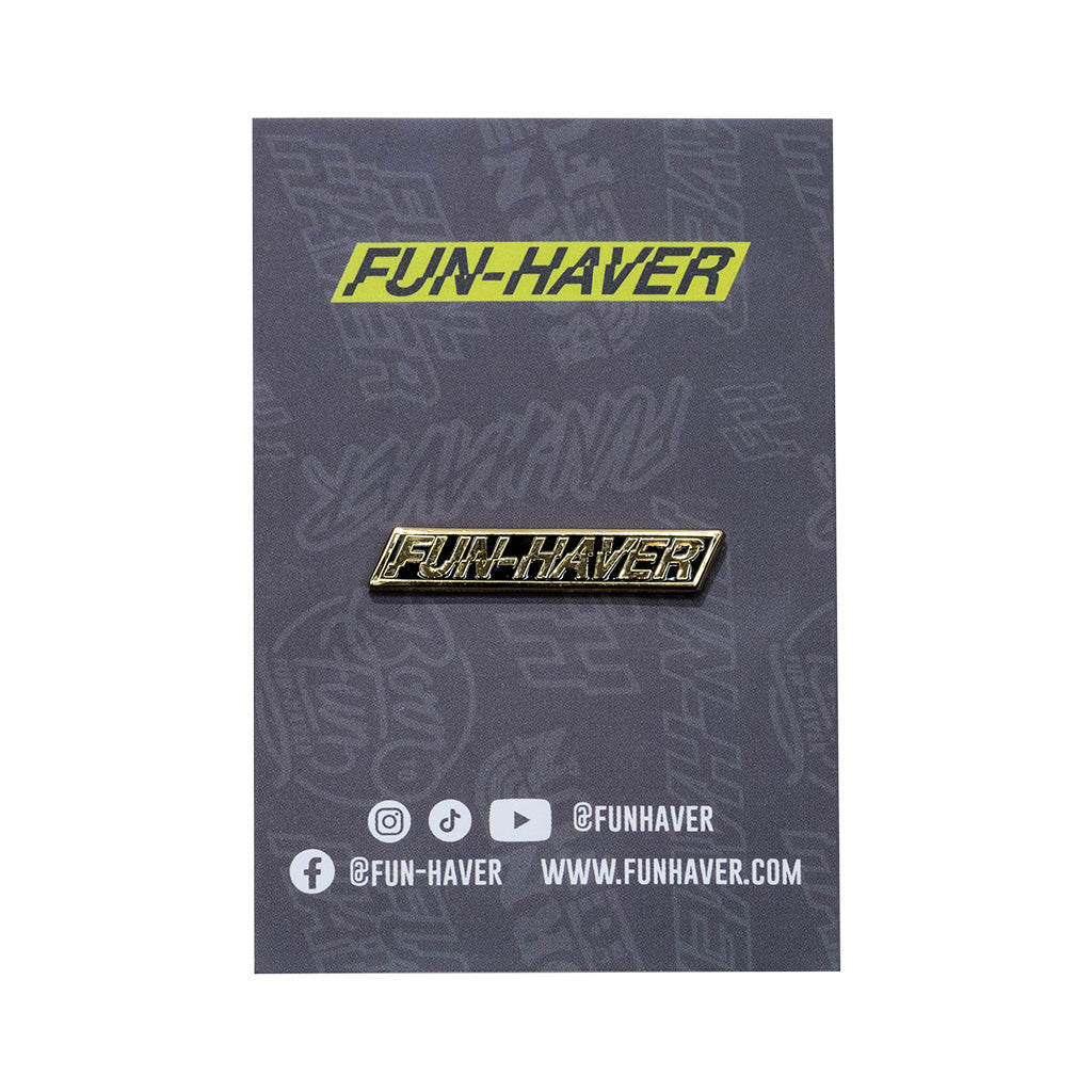 Fun-Haver Gold Enamel Pin