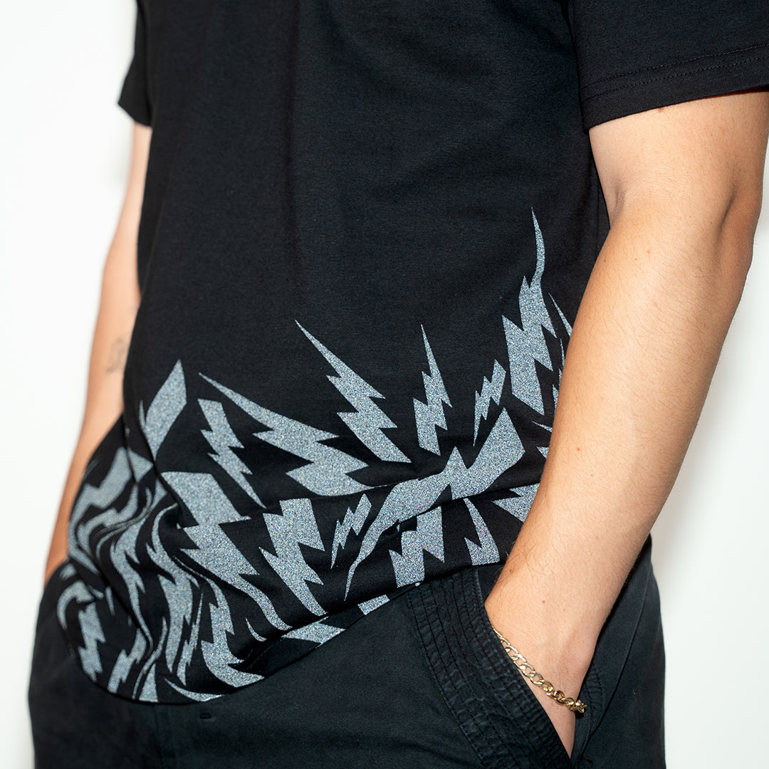 Fun-Haver LimeLight 3M Black Tee - Lifestyle Image 2 Lit