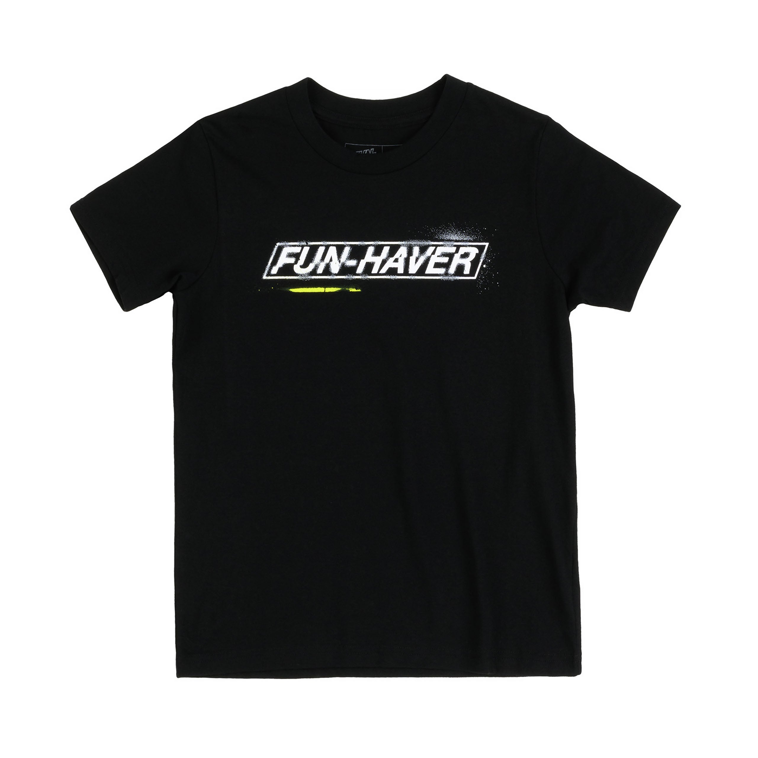 Fun-Haver Stencil Black Tee - Front