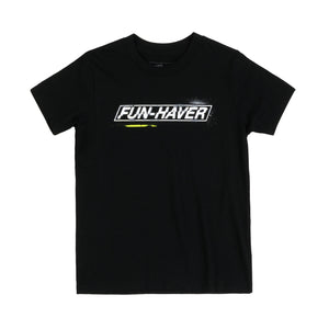 Fun-Haver Stencil Black Tee - Front