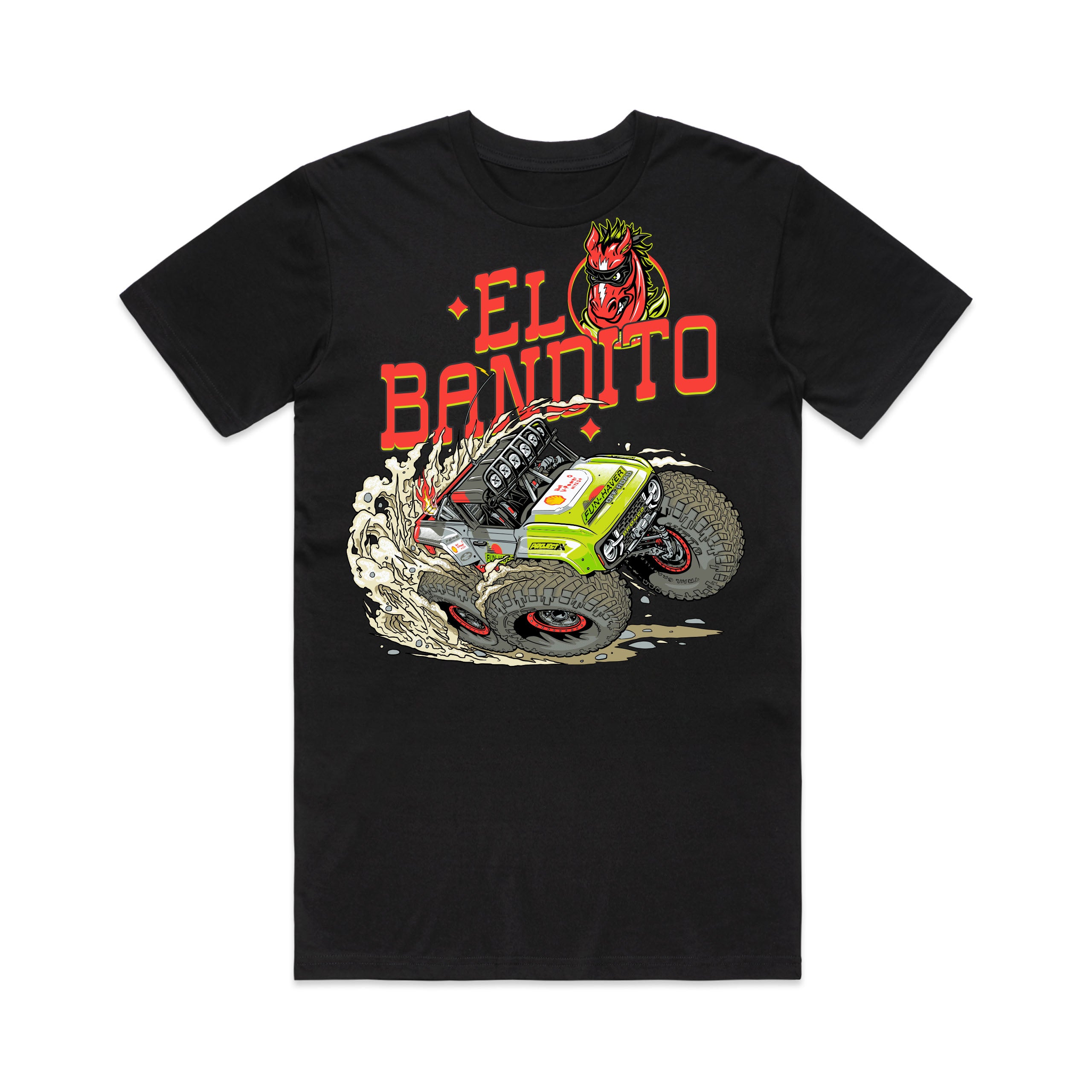 El Bandito Kid's Black Tee - Back