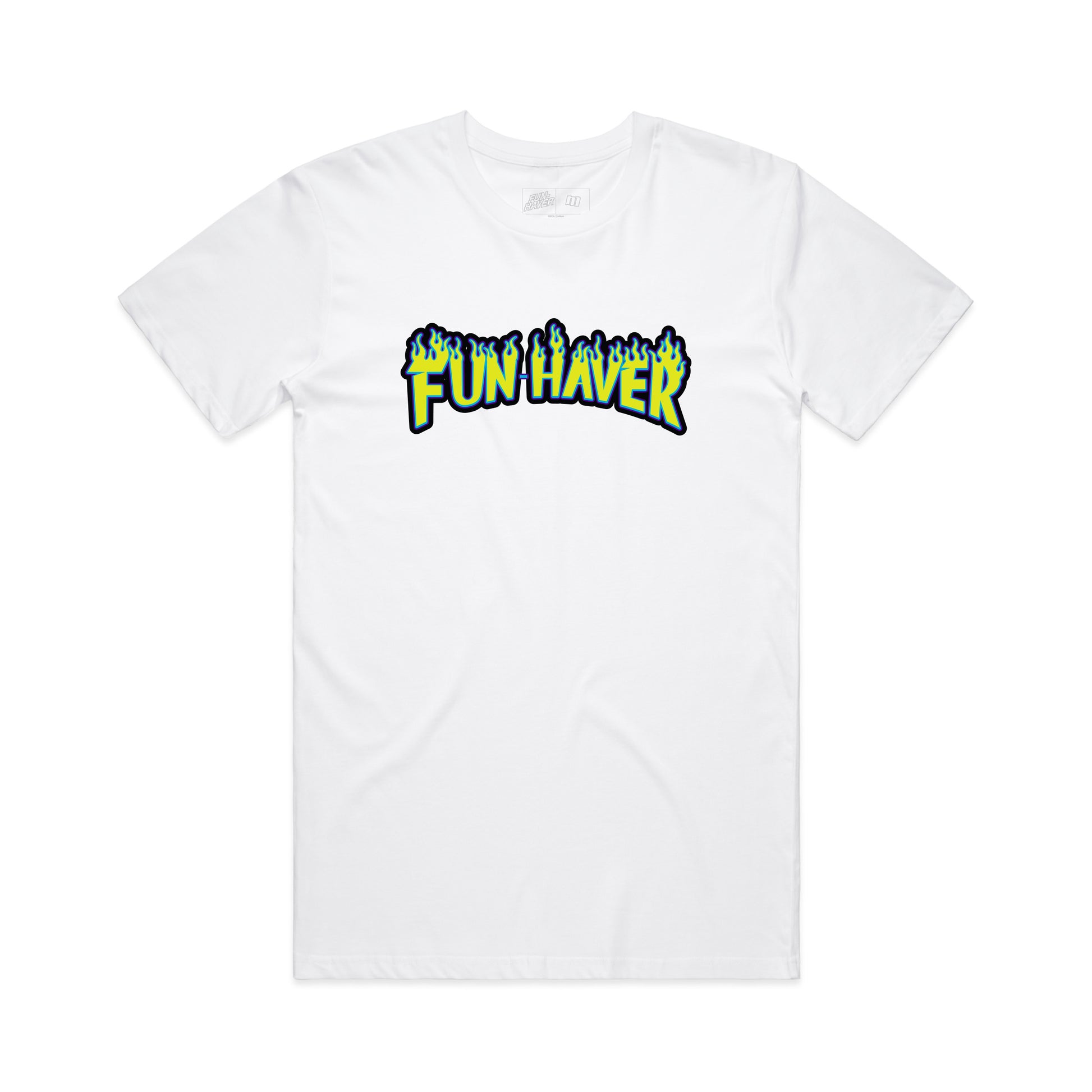 Fun-Haver Skate White Tee - Front