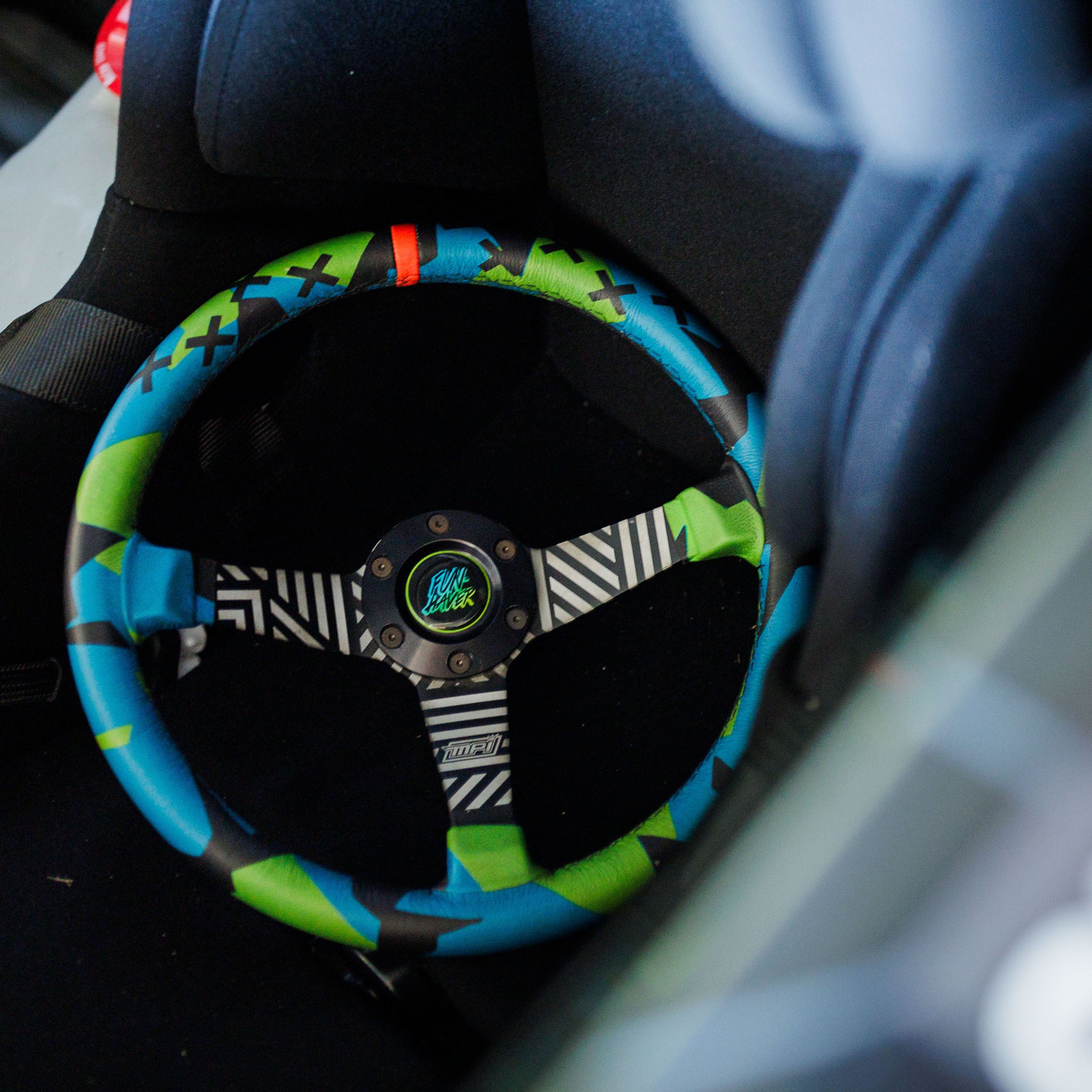 Vaughn Gittin Jr. x MPI Steering Wheel - Drift Green