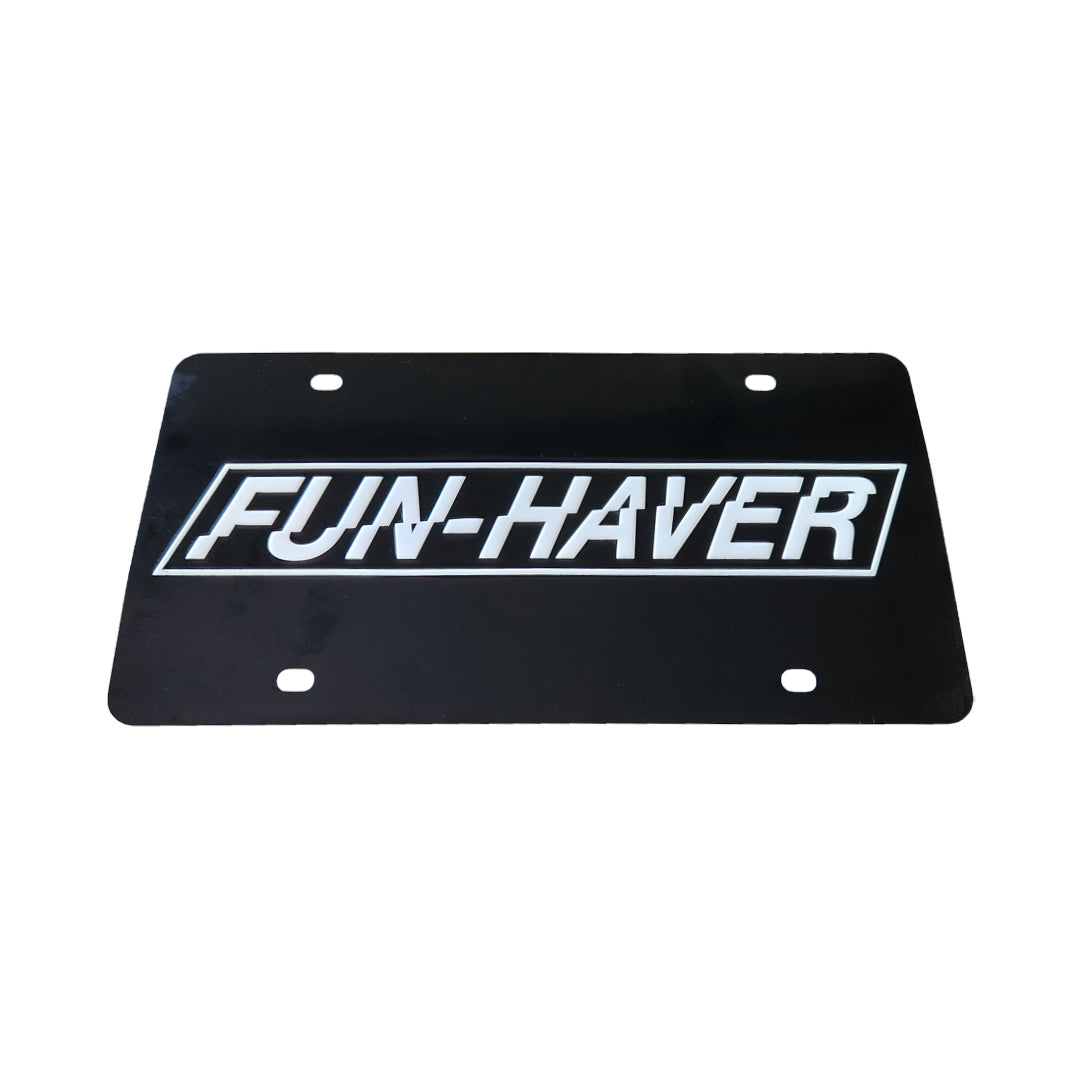 Fun-Haver Metal License Plate
