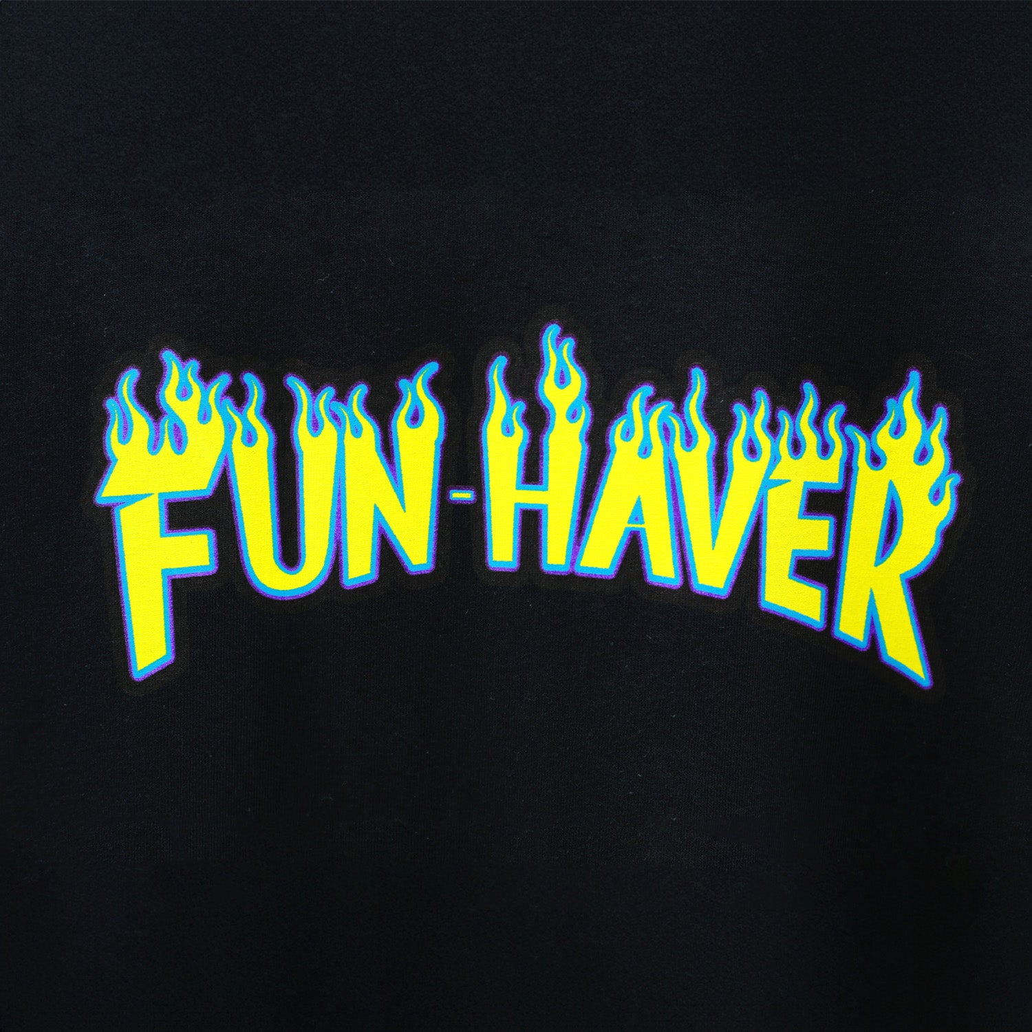 Fun-Haver Skate Long Sleeve Black Tee - Detail