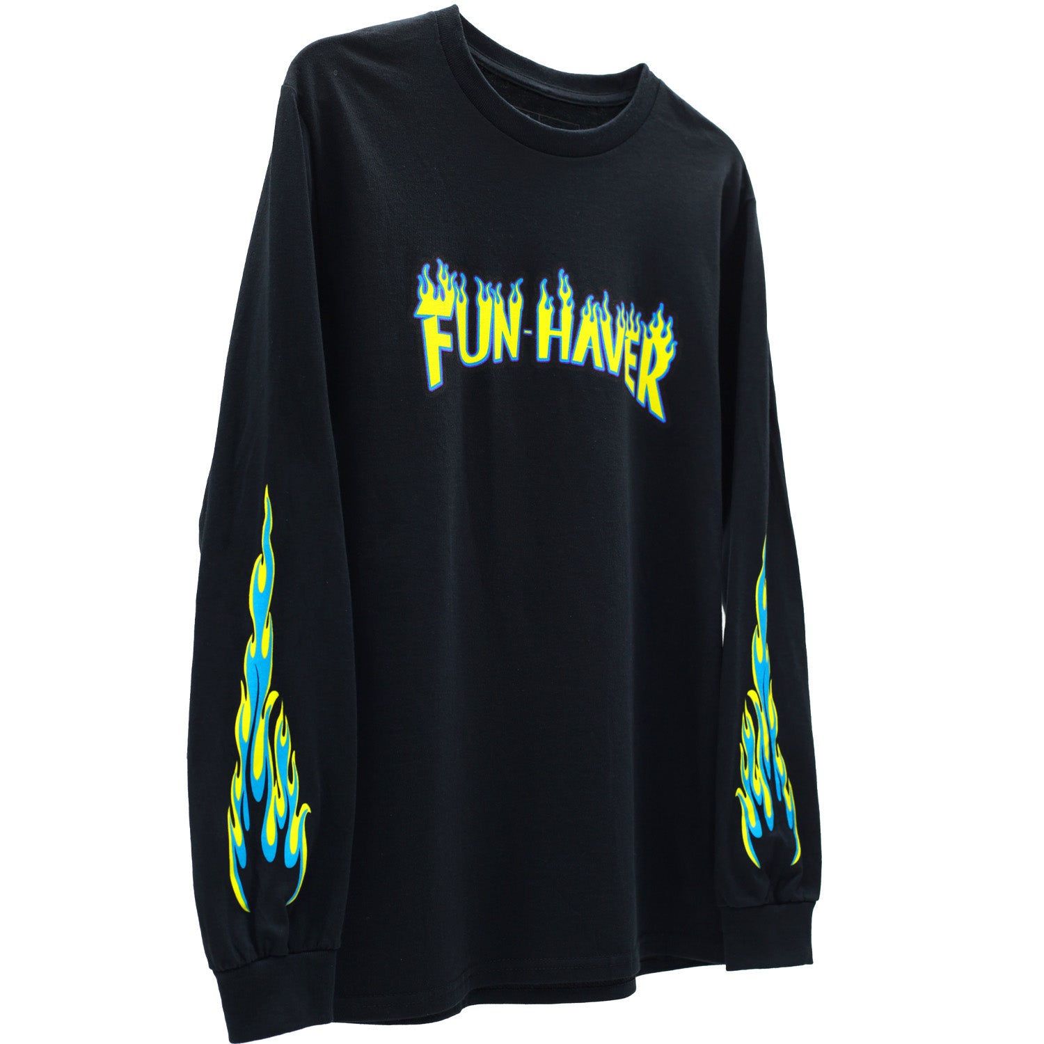 Fun-Haver Skate Long Sleeve Black Tee - Side