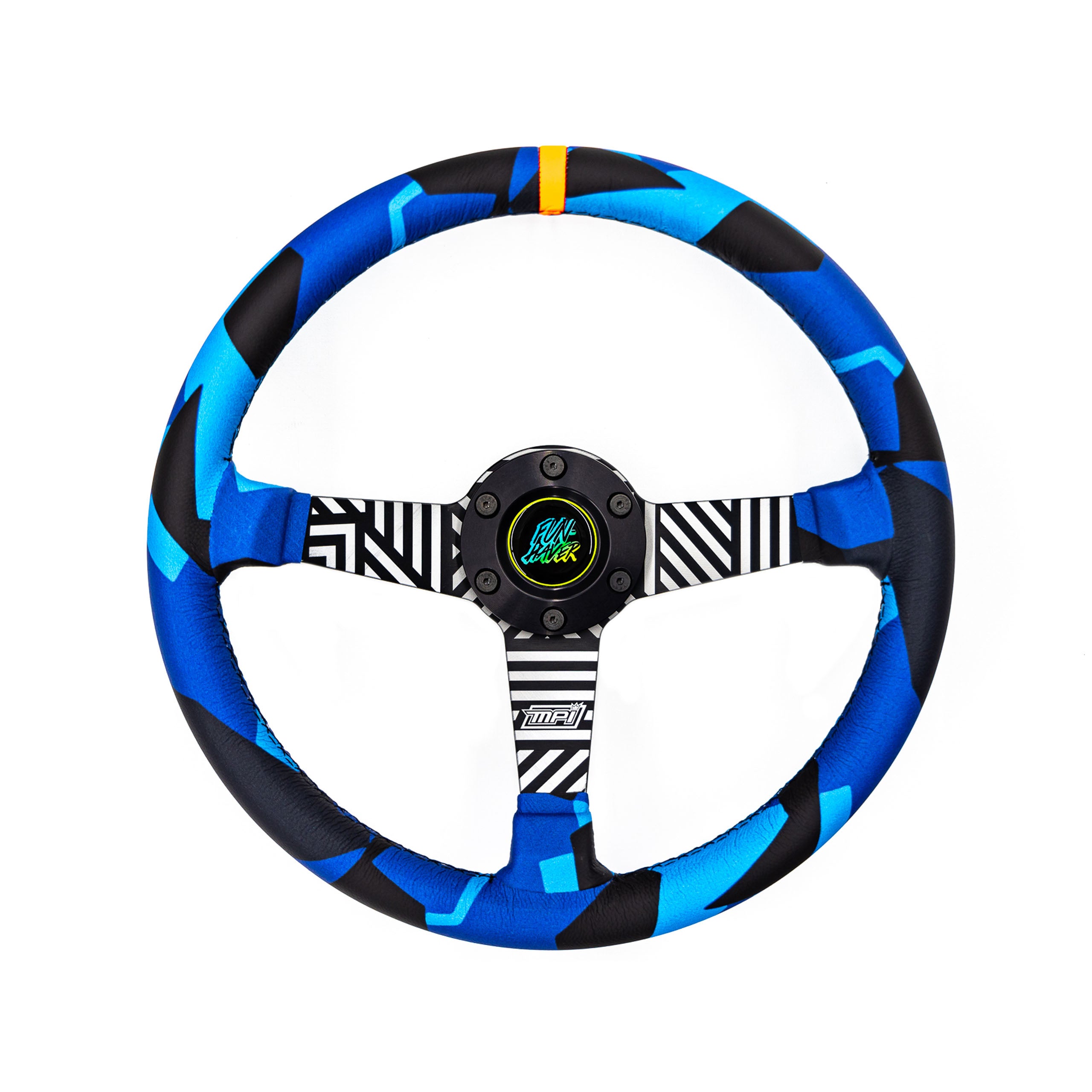 Vaughn Gittin Jr. x MPI Steering Wheel - Drift Blue