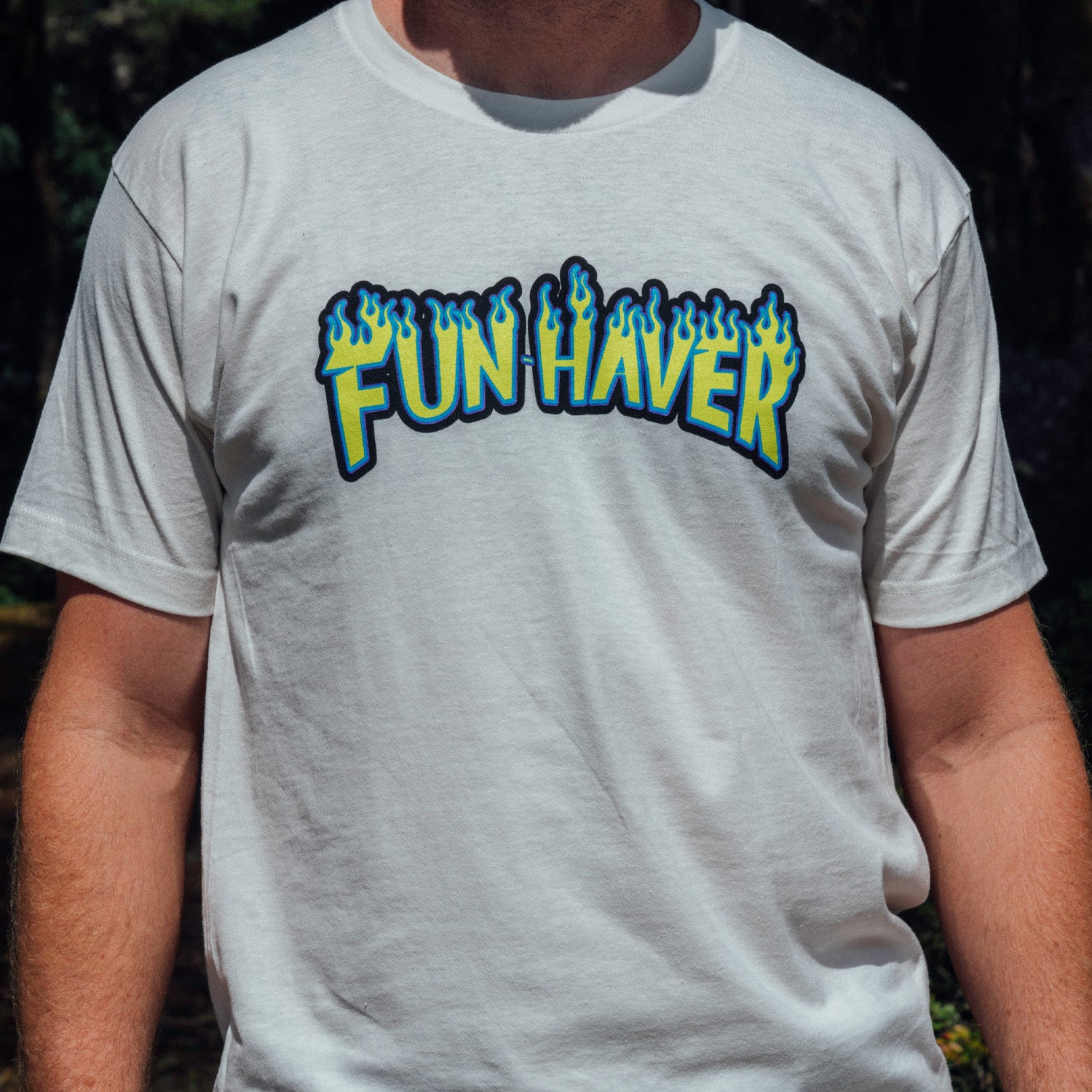 Fun-Haver Skate White Tee - Lifestyle Image 2