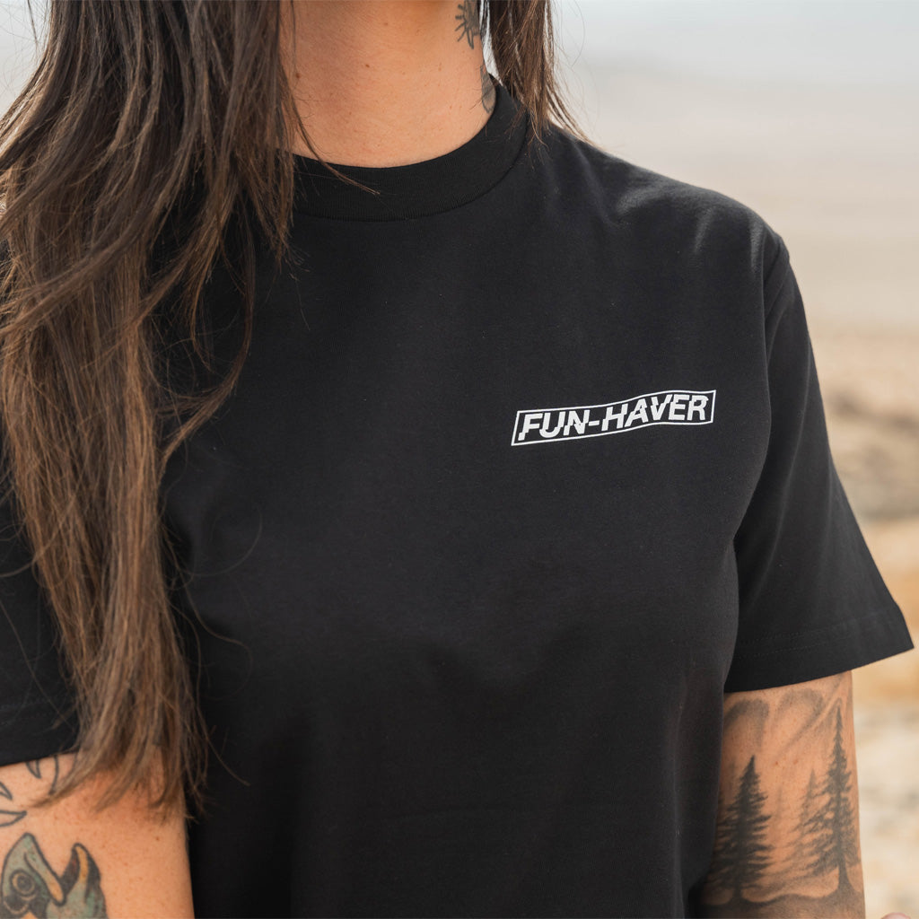 Fun-Haver Core Black Tee - Lifestyle Image 2