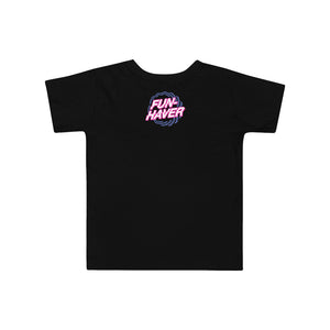 Back view of the Fun-Haver Born to Have Fun toddler short sleeve T-Shirt in Black.