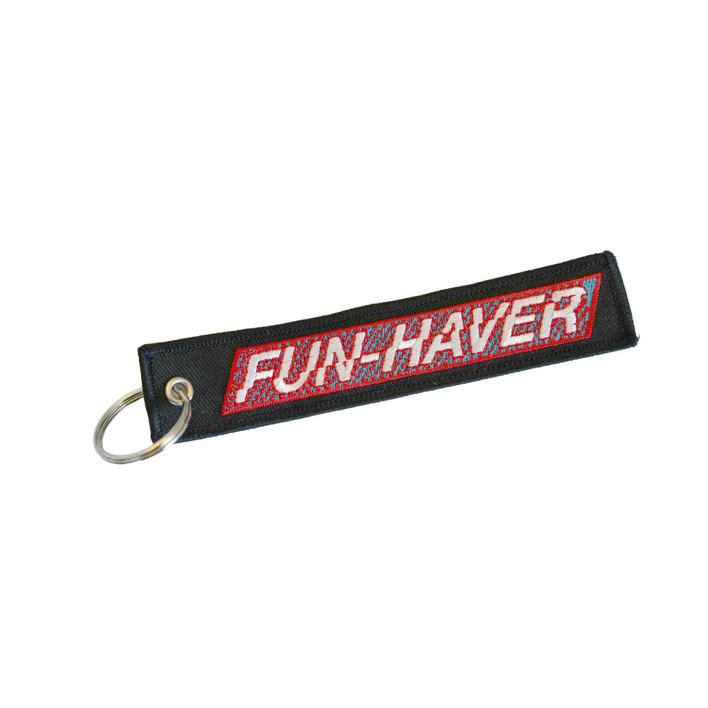 Fun-Haver® Embroidered Flight Tag Keychain