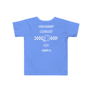 Back view of the Fun-Haver Podium toddler short sleeve T-Shirt in Blue.