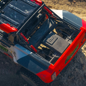 The Fun-Haver FMS Hobby 1:7th scale radio controlled model Ford Bronco rear body and chassis detail.