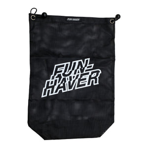 Front view of the Black Fun-Haver Trail Bag.