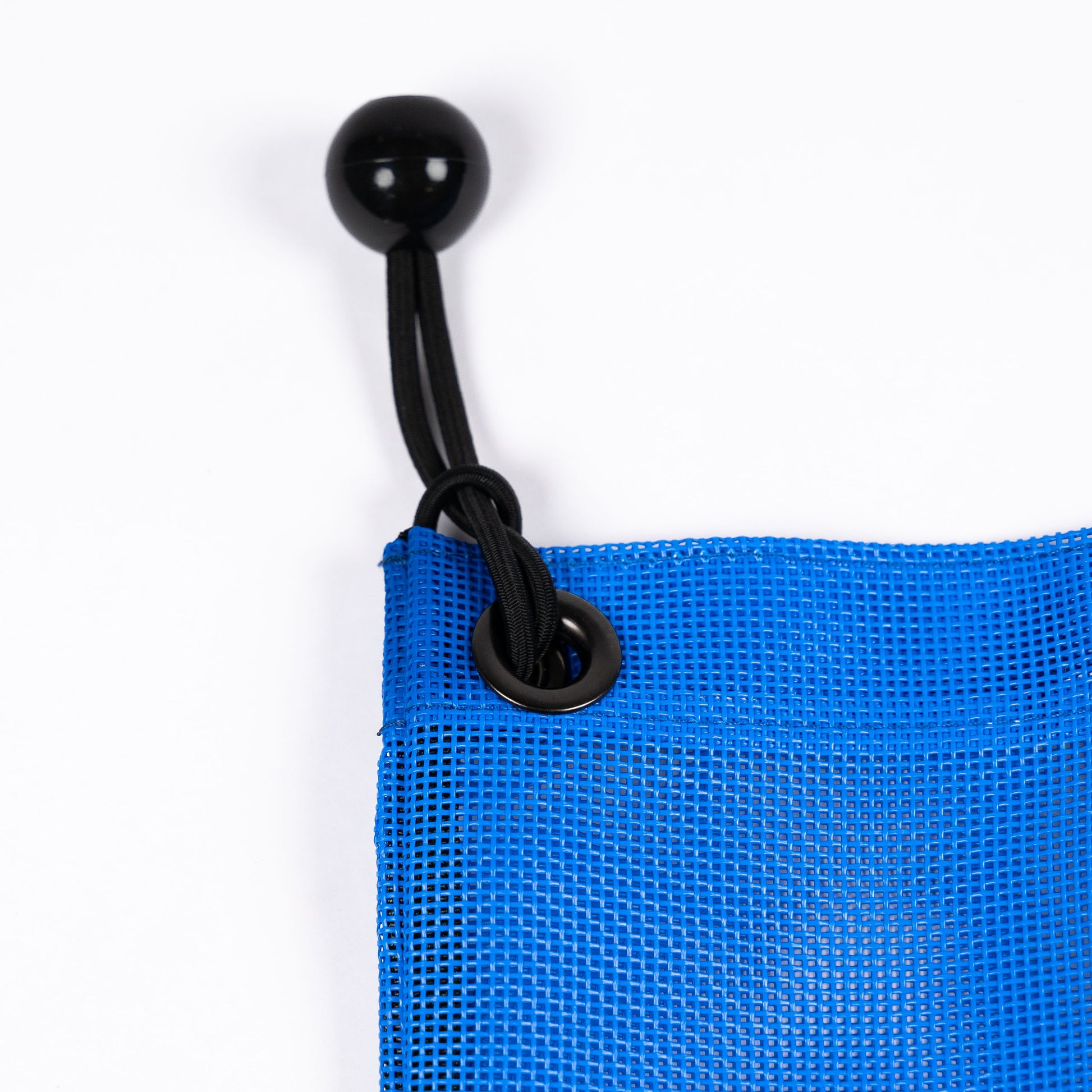 Detail view of the Blue Fun-Haver Trail Bag strap.
