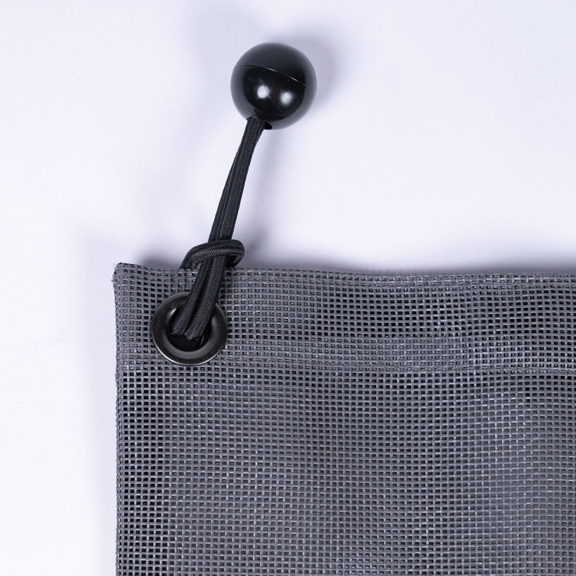 Detail view of the Grey Fun-Haver Trail Bag straps