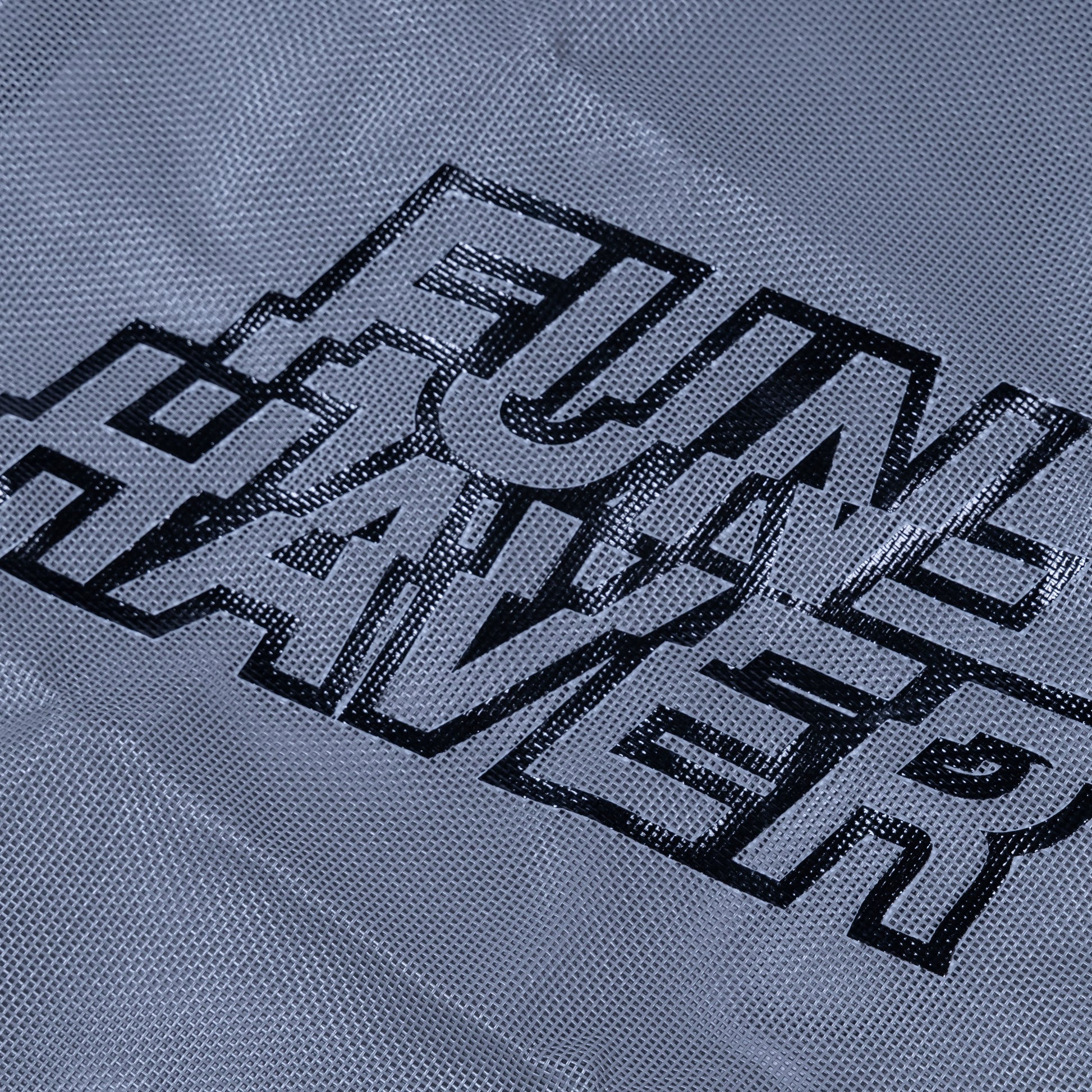 Detail view of the Grey Fun-Haver Trail Bag.