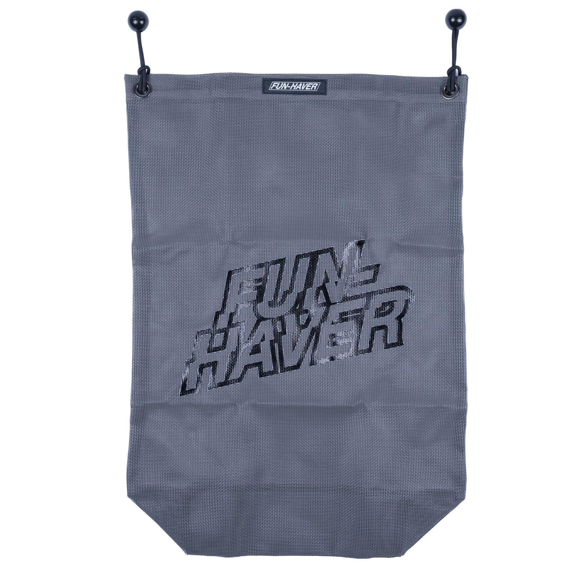Front view of the Grey Fun-Haver Trail Bag.