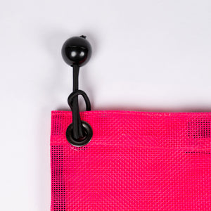 Detail view of the Pink Fun-Haver Trail Bag strap.