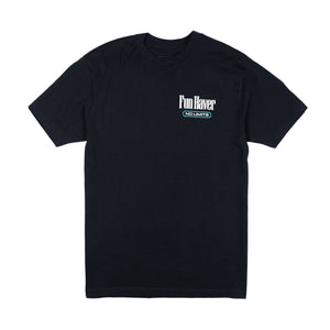 Front view of the Fun-Haver No Limits Black T-Shirt.