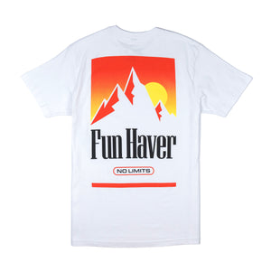 Back view of the Fun-Haver No Limits White T-Shirt.