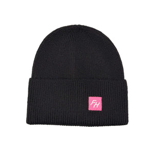 Black Fun-Haver Energy Watch Cuffed Beanie.